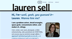 Desktop Screenshot of laurensell.com
